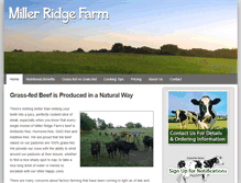 Tablet Screenshot of millerridgefarm.com